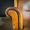 Vintage Cognac Sheep Leather Wingback Armchair 5