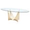 Sculptural Travertine Dining Table, Italy, 1970s 1