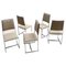 Dining Chairs in Chrome and Bouclé, 1970s, Set of 5, Image 1