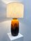 Lámpara de mesa de cerámica en naranja, Alemania, años 70, Imagen 6