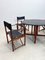 Folding Dining Table and Chairs from Hyllinge Møble, Denmark, 1970s, Set of 5 6