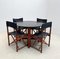 Folding Dining Table and Chairs from Hyllinge Møble, Denmark, 1970s, Set of 5 3