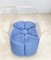 Acrylic Glass and Blue Velvet Armchairs, Italy, 1970s, Set of 2 5