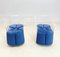 Acrylic Glass and Blue Velvet Armchairs, Italy, 1970s, Set of 2 6
