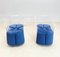 Acrylic Glass and Blue Velvet Armchairs, Italy, 1970s, Set of 2, Image 6