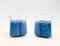 Acrylic Glass and Blue Velvet Armchairs, Italy, 1970s, Set of 2 9