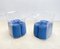 Acrylic Glass and Blue Velvet Armchairs, Italy, 1970s, Set of 2 2
