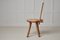 Schwedischer Vintage Folk Art Rustikaler Stuhl aus Kiefernholz 6