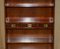 3-Drawer Military Campaign Bookcases in Burr Yew Wood & Brass by Kennedy for Harrods, Set of 2 5