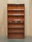 3-Drawer Military Campaign Bookcases in Burr Yew Wood & Brass by Kennedy for Harrods, Set of 2 3