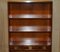 3-Drawer Military Campaign Bookcases in Burr Yew Wood & Brass by Kennedy for Harrods, Set of 2 4