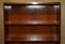 3-Drawer Military Campaign Bookcases in Burr Yew Wood & Brass by Kennedy for Harrods, Set of 2, Image 13