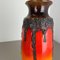 Crusty Fat Lava Vase from Scheurich, Germany, 1970s 5
