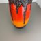 Crusty Fat Lava Vase from Scheurich, Germany, 1970s 13