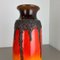 Crusty Fat Lava Vase from Scheurich, Germany, 1970s 10