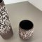 Set de Deux Vases en Poterie Fat Lava Crusty Brown-White attribués à Jopeko, Allemagne, 1970s, Set de 2 10