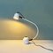 Italian Modern White and Black Metal Adjustable Table Lamp, 1980s 2