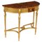 19th Century Satinwood Hand Painted Demi-Lune Console Table 1
