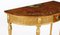 19th Century Satinwood Hand Painted Demi-Lune Console Table 13