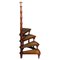 Antique English Library Ladder in Mahogany 1