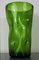 Large Green Crystal Vase, 1970s 4