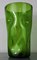 Large Green Crystal Vase, 1970s 7