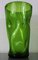 Large Green Crystal Vase, 1970s 5