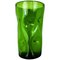 Large Green Crystal Vase, 1970s 1