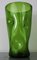 Large Green Crystal Vase, 1970s 3
