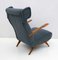 Walnut and Boucle Lounge Chair, Italy, 1950s, Image 3