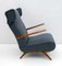 Walnut and Boucle Lounge Chair, Italy, 1950s 8