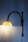 Lampada da parete regolabile in teak di Domus, anni '70, Immagine 7