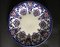 19th Century Red and Blue Faience Plate from Gien 2