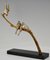 André Vincent Becquerel, Oiseaux Art Déco sur une Branche, 1930, Bronze 3