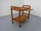 Danish Teak Bar Cart with Removable Tray, 1960s 7