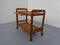 Danish Teak Bar Cart with Removable Tray, 1960s, Image 4