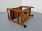 Danish Teak Bar Cart with Removable Tray, 1960s, Image 9