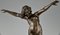 Carl Binder, Art Nouveau Dancing Bacchante Desnudo, 1905, Bronce, Imagen 9