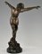 Carl Binder, Tanzender Bacchantin Akt im Jugendstil, 1905, Bronze 7