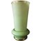 Art Deco Green Opaline Vase, 1940s 1