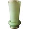 Grüne Art Deco Vase aus Opalglas, 1940er 1