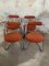 Italienische Mid-Century Stühle mit Chromgestell von Giotto Stoppino, 1970er, 4er Set 2