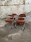 Mid-Century Modern Italian Chairs with Chrome by Giotto Stoppino, 1970s, Set of 4, Image 1