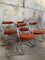 Mid-Century Modern Italian Chairs with Chrome by Giotto Stoppino, 1970s, Set of 4 5