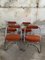 Mid-Century Modern Italian Chairs with Chrome by Giotto Stoppino, 1970s, Set of 4 4
