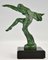 Max Le Verrier, Art Deco Sadi Car Mascot Lady with Flowing Dress, 1930s, Metal 6