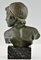 Constant Roux, Busto Art Deco del giovane Achille, anni '20, bronzo, Immagine 3