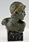 Constant Roux, Busto Art Deco del giovane Achille, anni '20, bronzo, Immagine 2