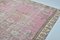 Vintage Floral Pattern Distressed Pink Decor Rug 4