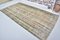 Brown & Green Distressed Pale Oushak Area Rug 2